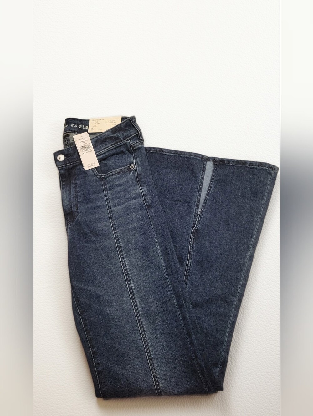 American Eagle Outfitters Dark Indigo Wide-Leg Jeans Size 6